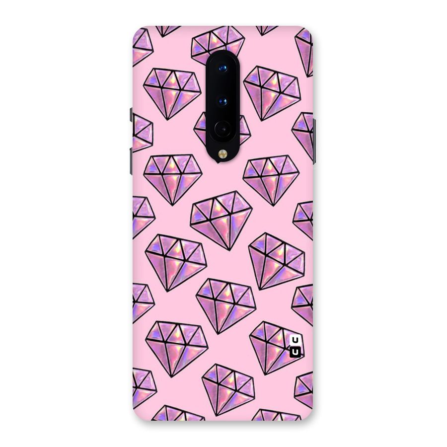 Purple Diamond Designs Back Case for OnePlus 8