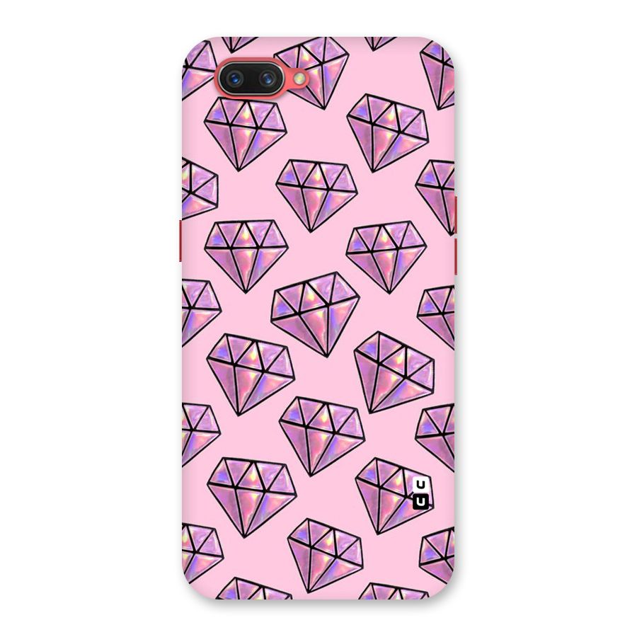 Purple Diamond Designs Back Case for Oppo A3s