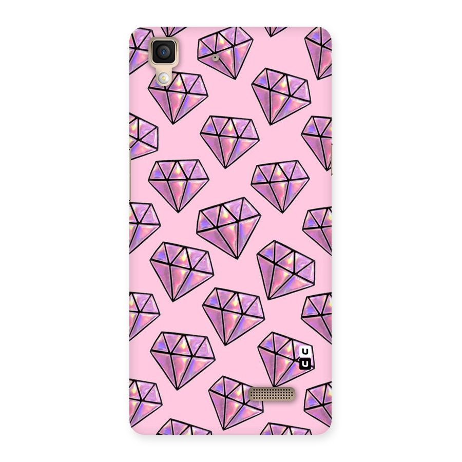 Purple Diamond Designs Back Case for Oppo R7