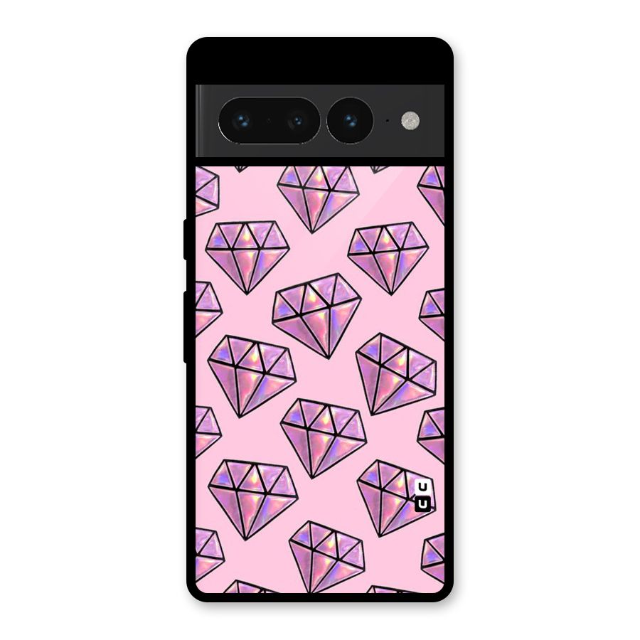 Purple Diamond Designs Glass Back Case for Google Pixel 7 Pro