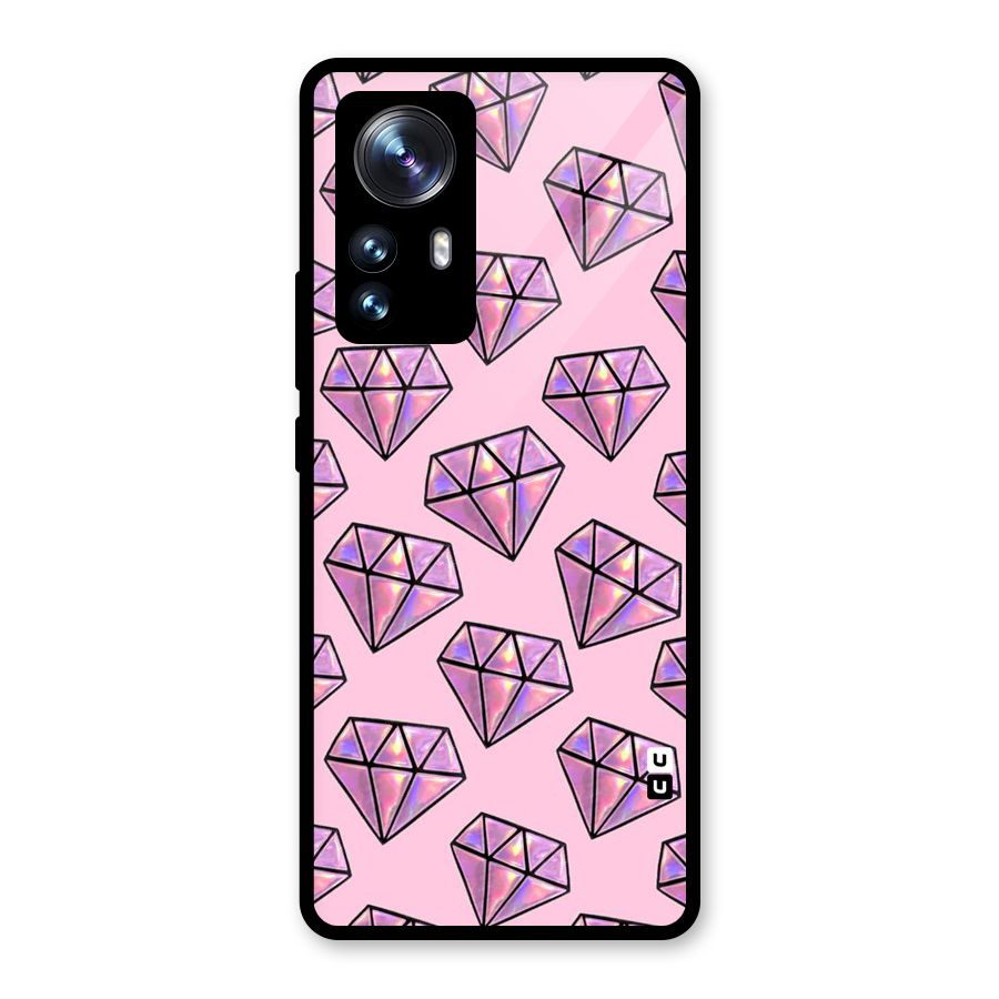 Purple Diamond Designs Glass Back Case for Xiaomi 12 Pro