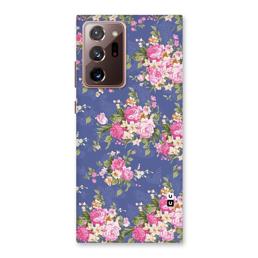 Purple Pink Floral Back Case for Galaxy Note 20 Ultra