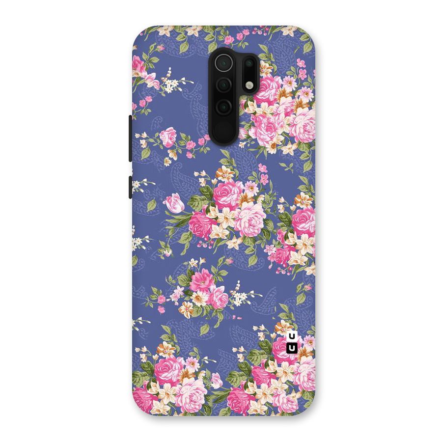 Purple Pink Floral Back Case for Poco M2
