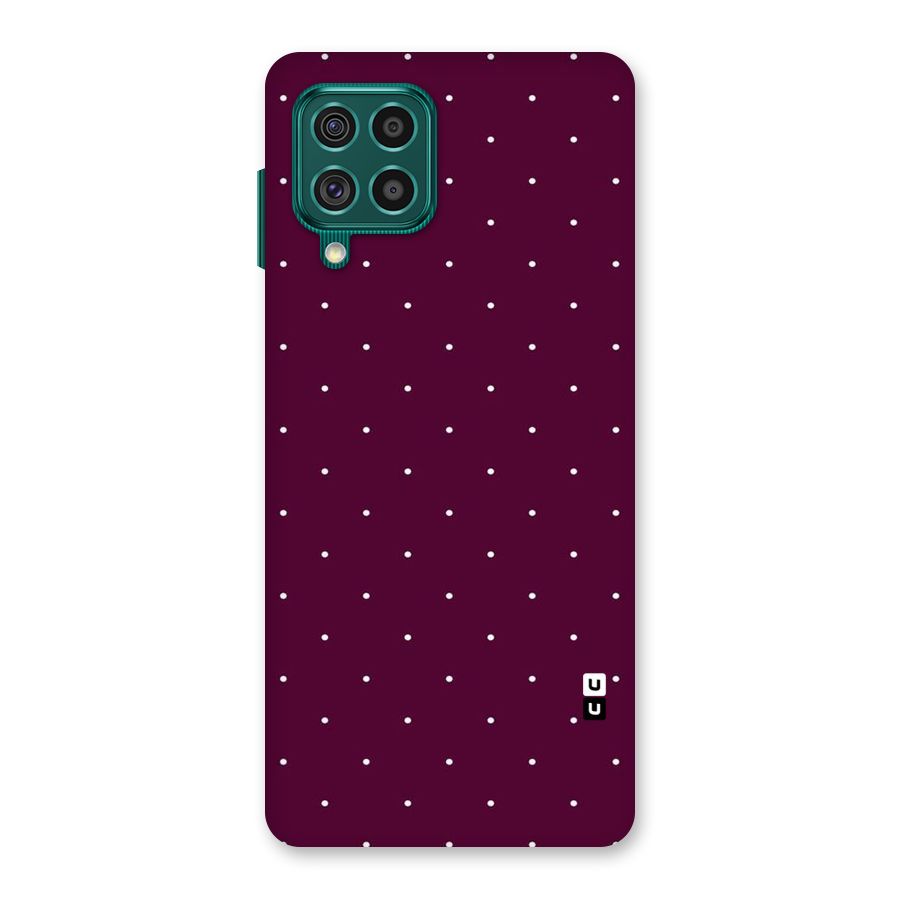 Purple Polka Back Case for Galaxy F62