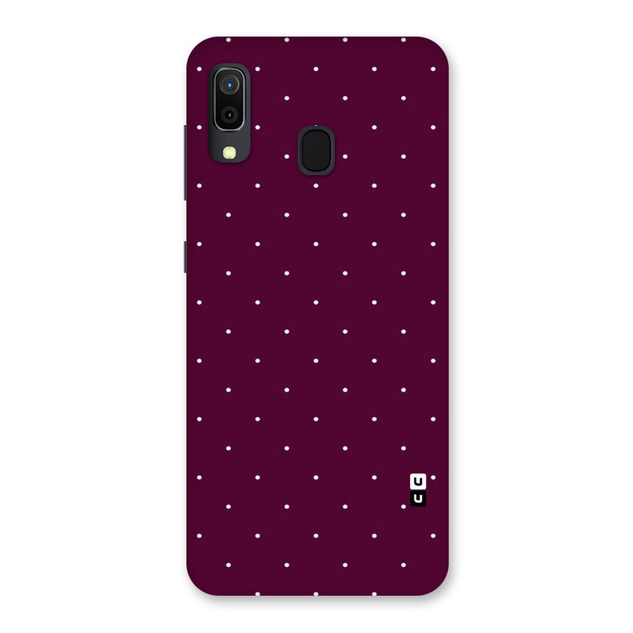 Purple Polka Back Case for Galaxy M10s
