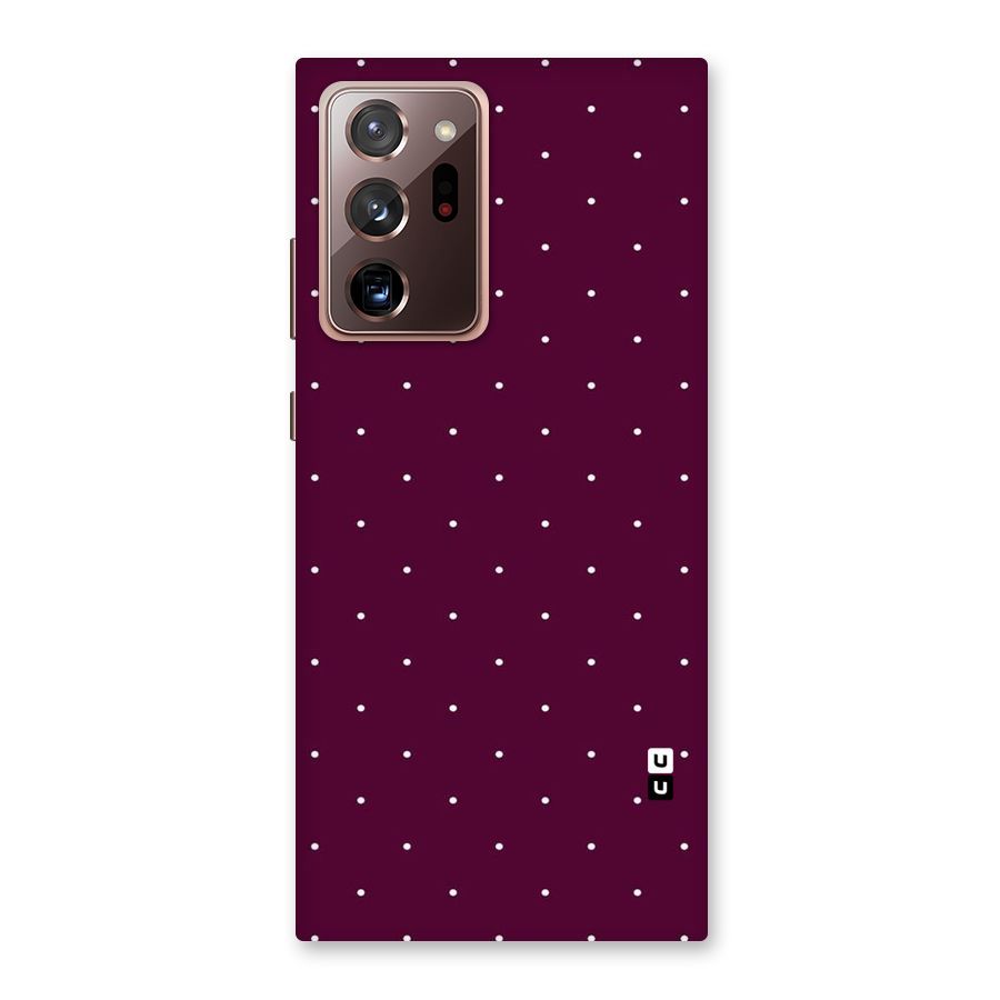 Purple Polka Back Case for Galaxy Note 20 Ultra