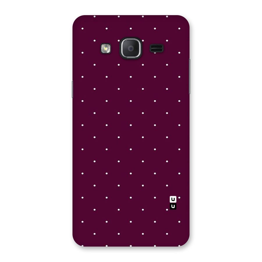 Purple Polka Back Case for Galaxy On7 2015