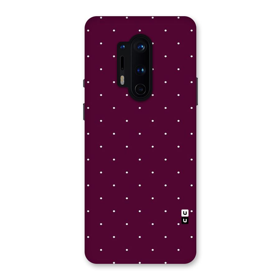 Purple Polka Back Case for OnePlus 8 Pro