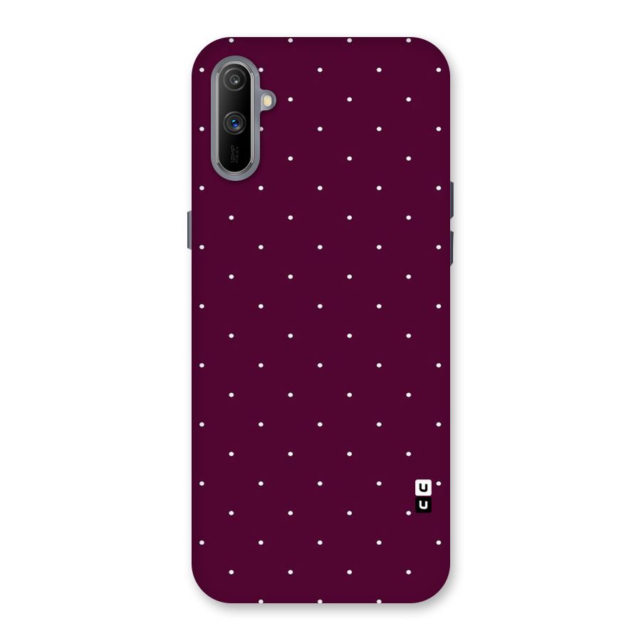 Purple Polka Back Case for Realme C3