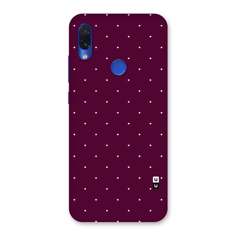 Purple Polka Back Case for Redmi Note 7