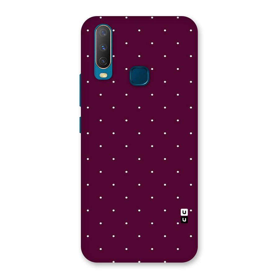 Purple Polka Back Case for Vivo U10