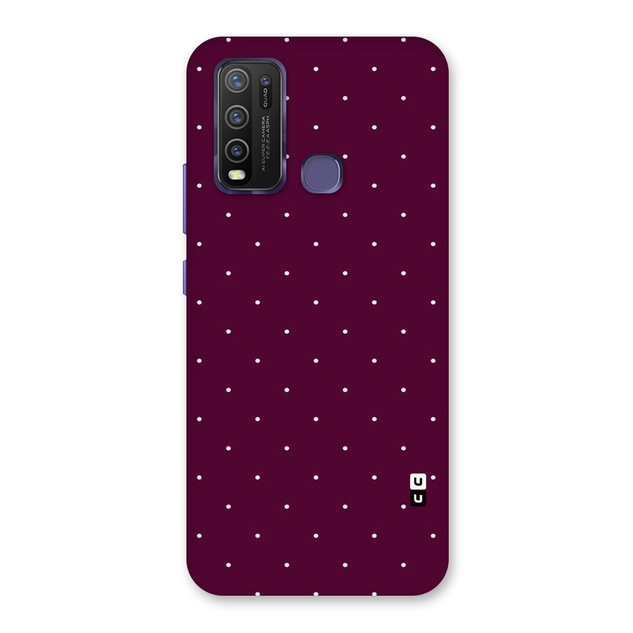 Purple Polka Back Case for Vivo Y50