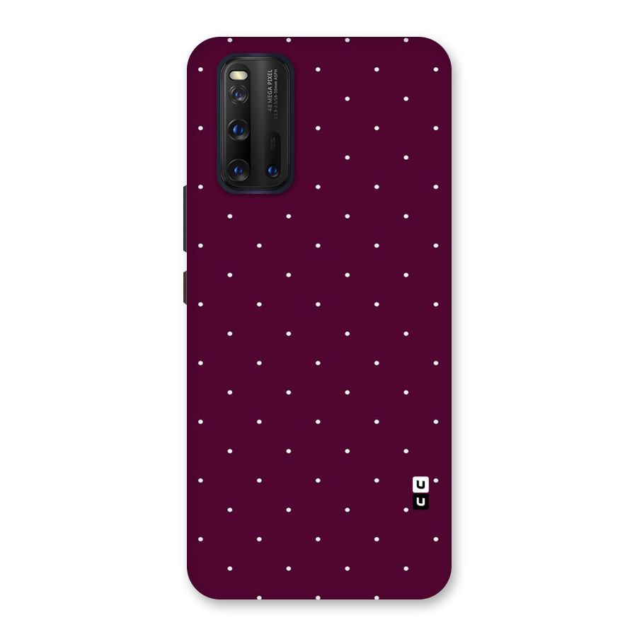 Purple Polka Back Case for Vivo iQOO 3