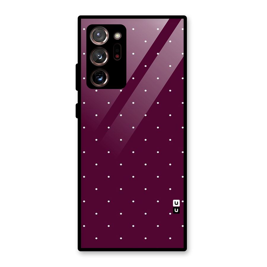 Purple Polka Glass Back Case for Galaxy Note 20 Ultra 5G