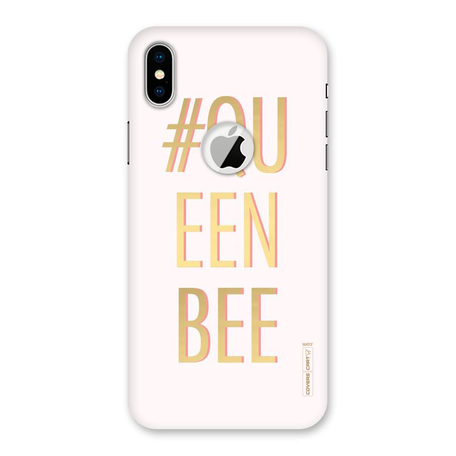 Queen Bee Back Case for iPhone X Logo Cut