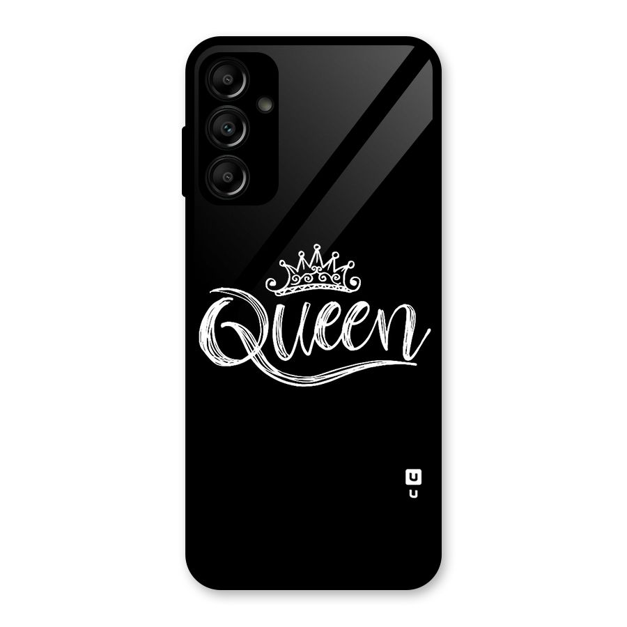 Queen Crown Glass Back Case for Galaxy A14 5G