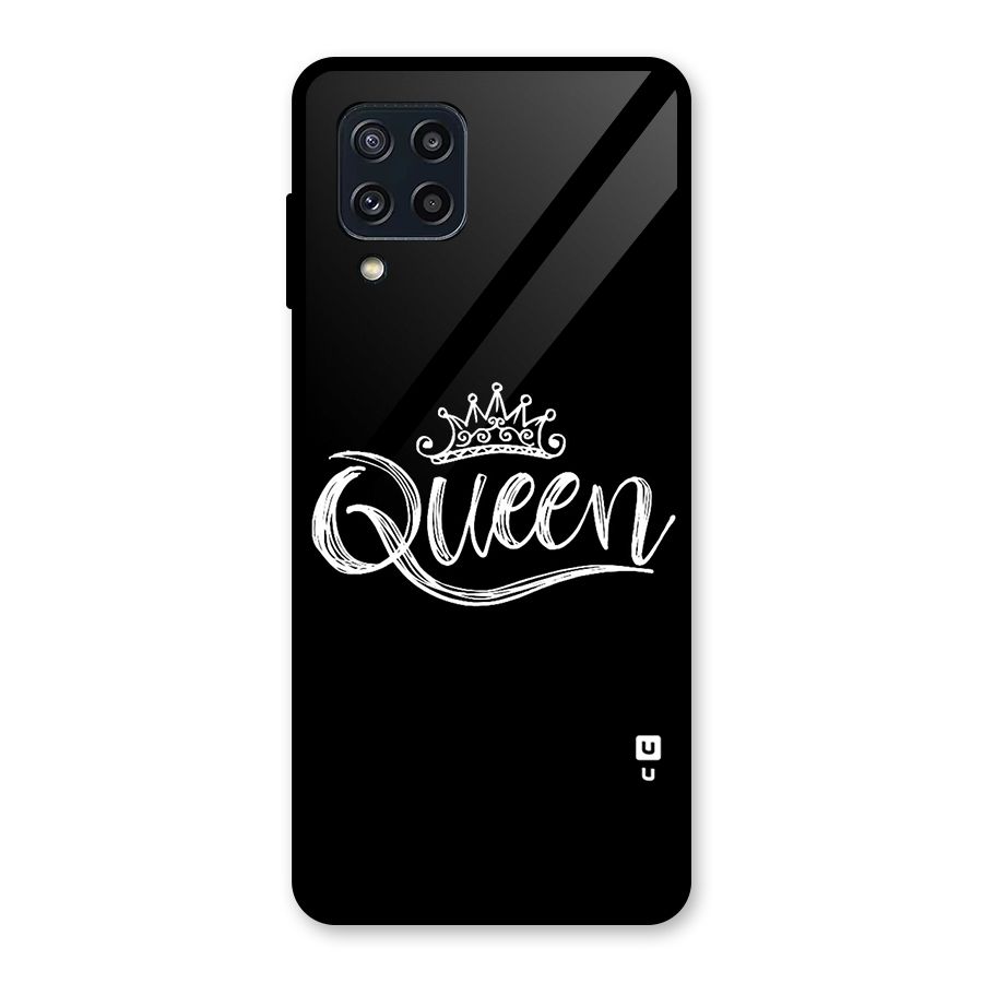 Queen Crown Glass Back Case for Galaxy M32