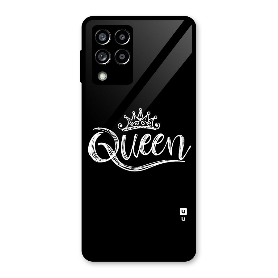 Queen Crown Glass Back Case for Galaxy M53 5G