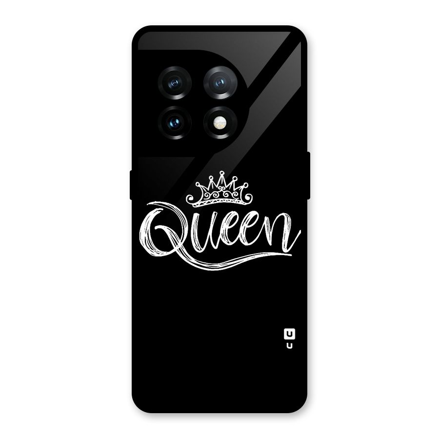 Queen Crown Glass Back Case for OnePlus 11
