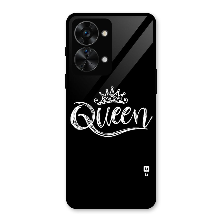 Queen Crown Glass Back Case for OnePlus Nord 2T