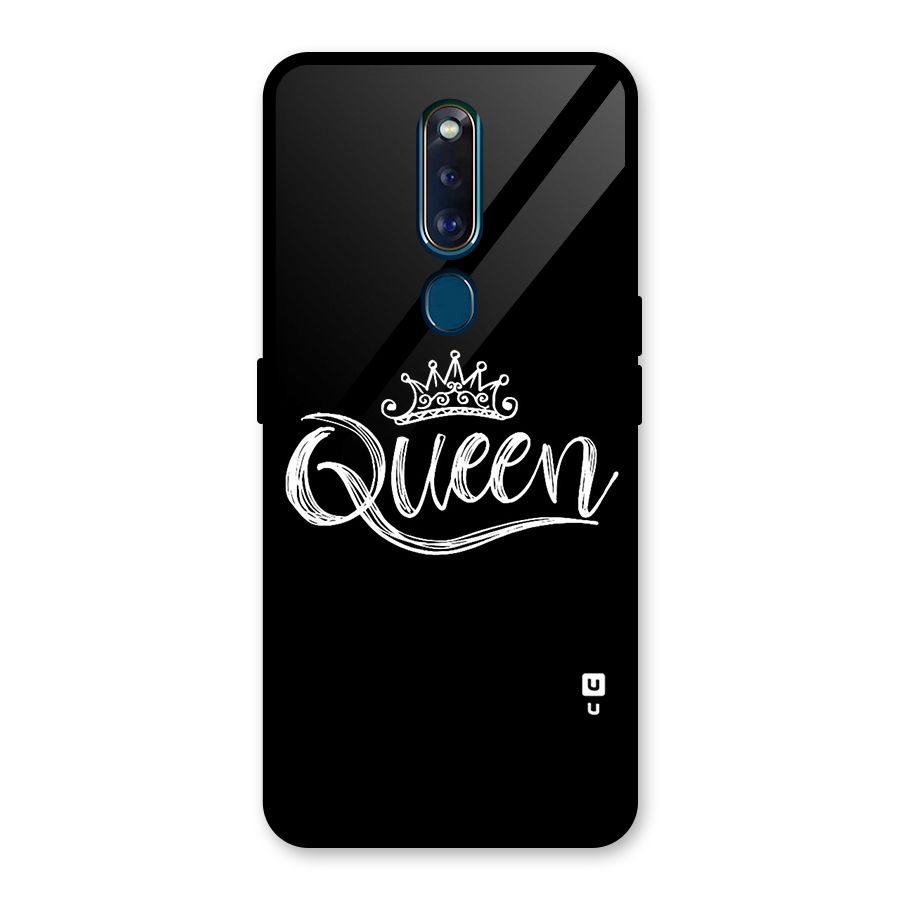 Queen Crown Glass Back Case for Oppo F11 Pro