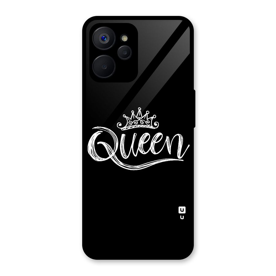 Queen Crown Glass Back Case for Realme 9i 5G