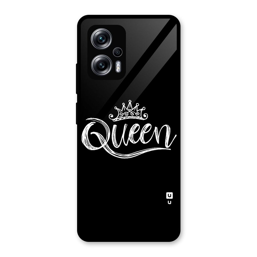 Queen Crown Glass Back Case for Redmi K50i