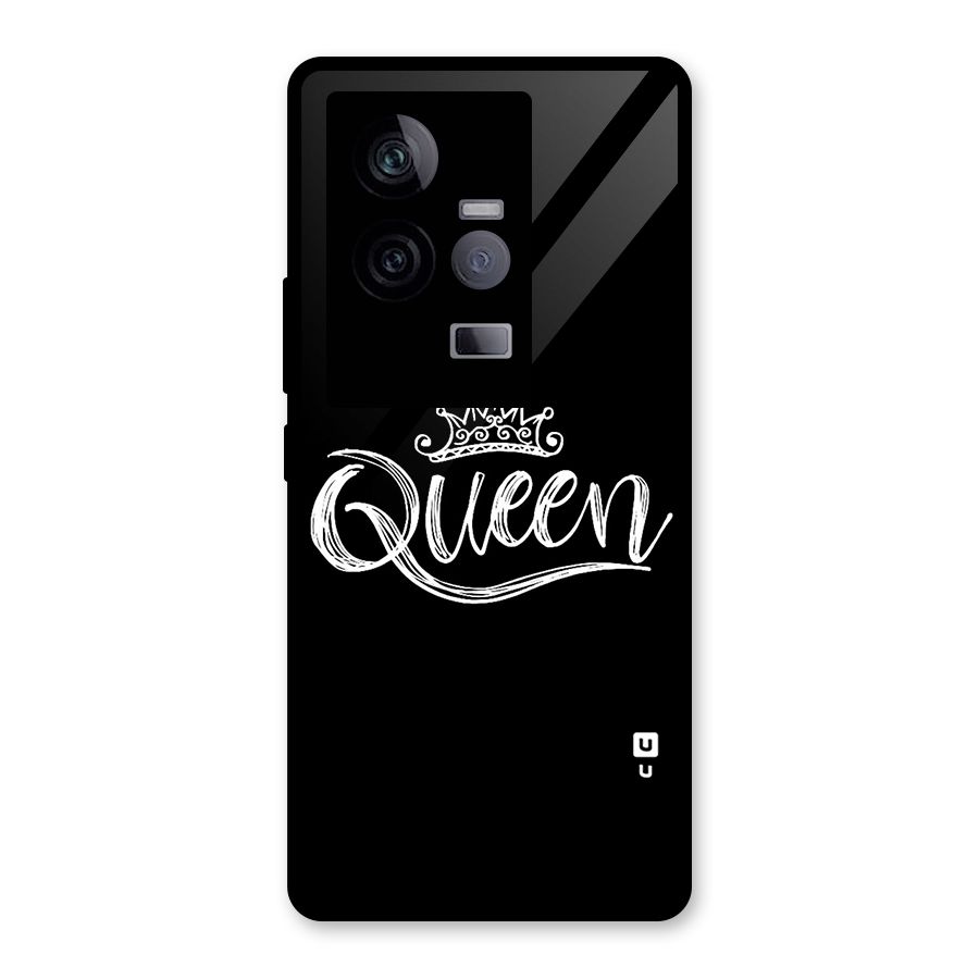 Queen Crown Glass Back Case for Vivo iQOO 11 5G