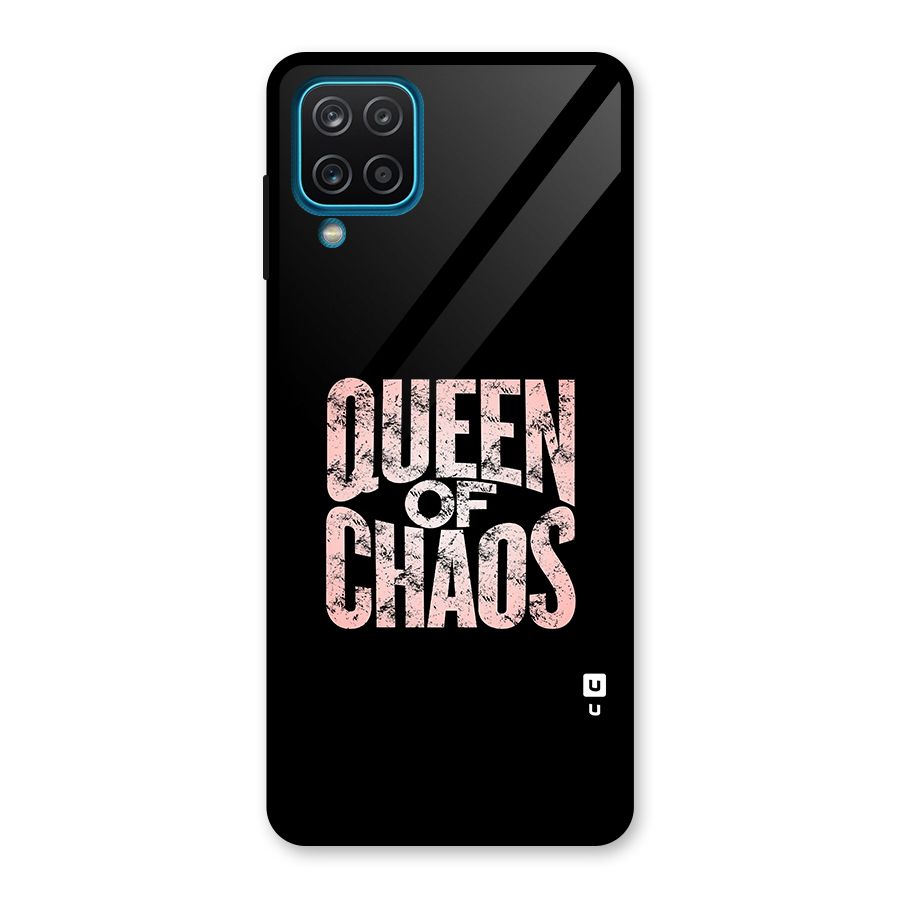 Queen of Chaos Glass Back Case for Galaxy A12