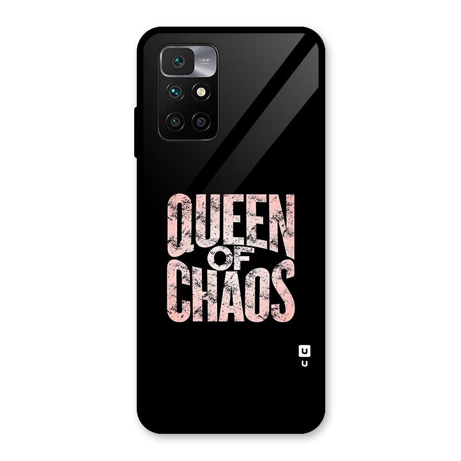 Queen of Chaos Glass Back Case for Redmi 10 Prime