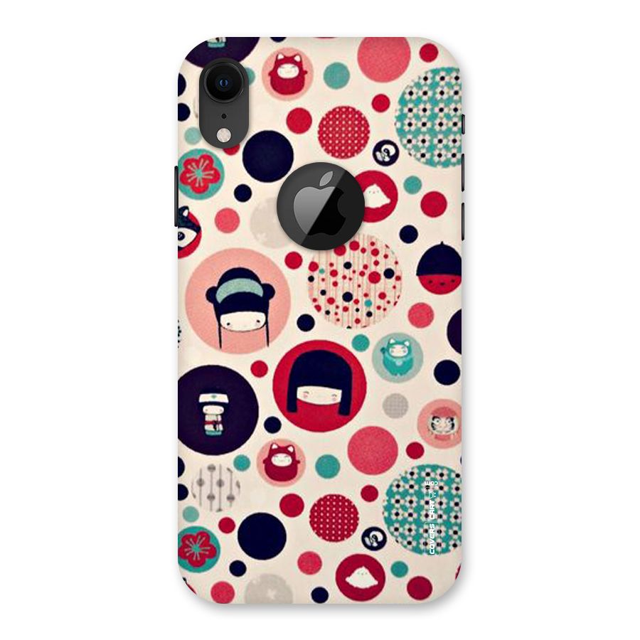 Quirky Back Case for iPhone XR Logo Cut
