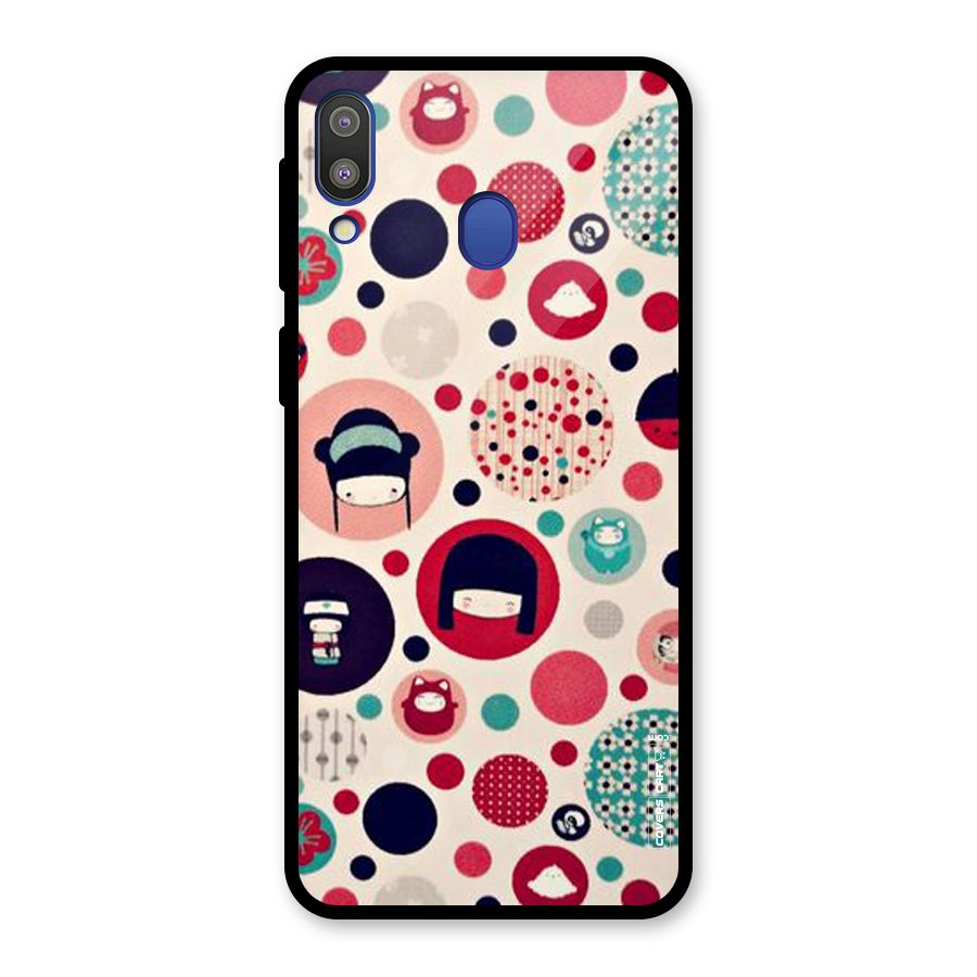 Quirky Glass Back Case for Galaxy M20