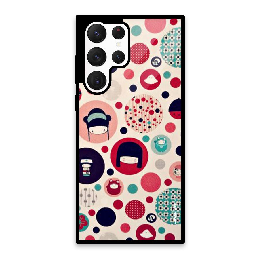 Quirky Glass Back Case for Galaxy S22 Ultra 5G