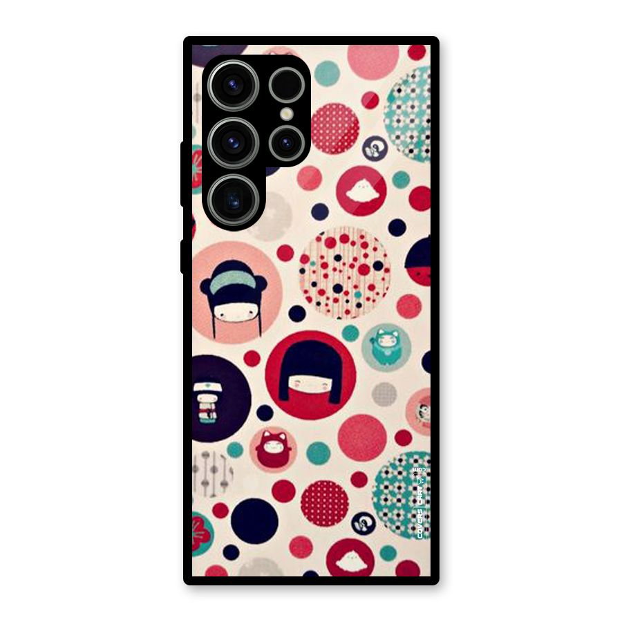 Quirky Glass Back Case for Galaxy S23 Ultra