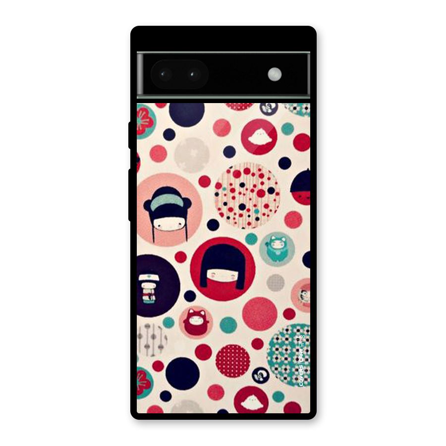 Quirky Glass Back Case for Google Pixel 6a