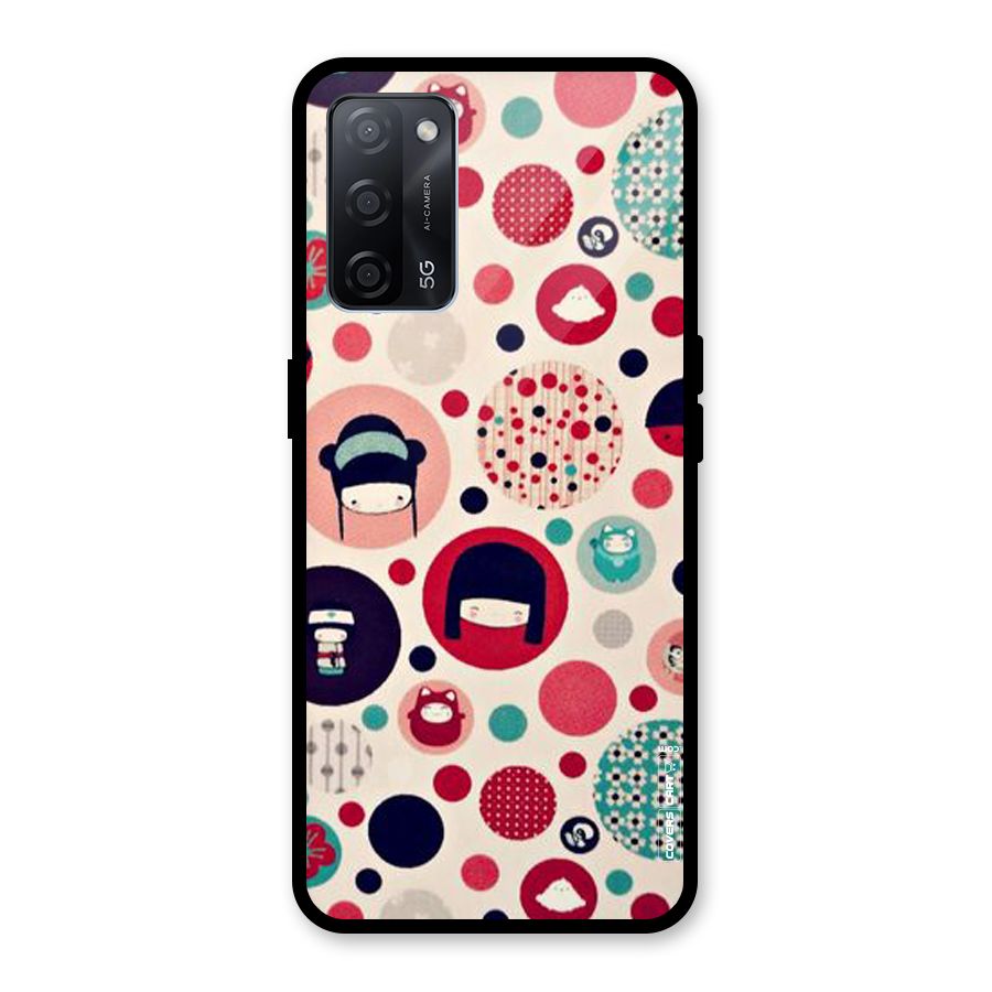 Quirky Glass Back Case for Oppo A53s 5G