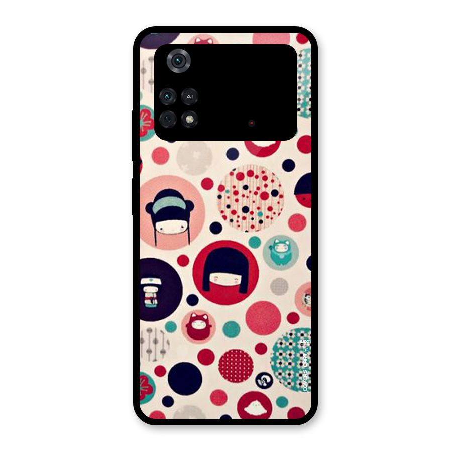 Quirky Glass Back Case for Poco M4 Pro 4G