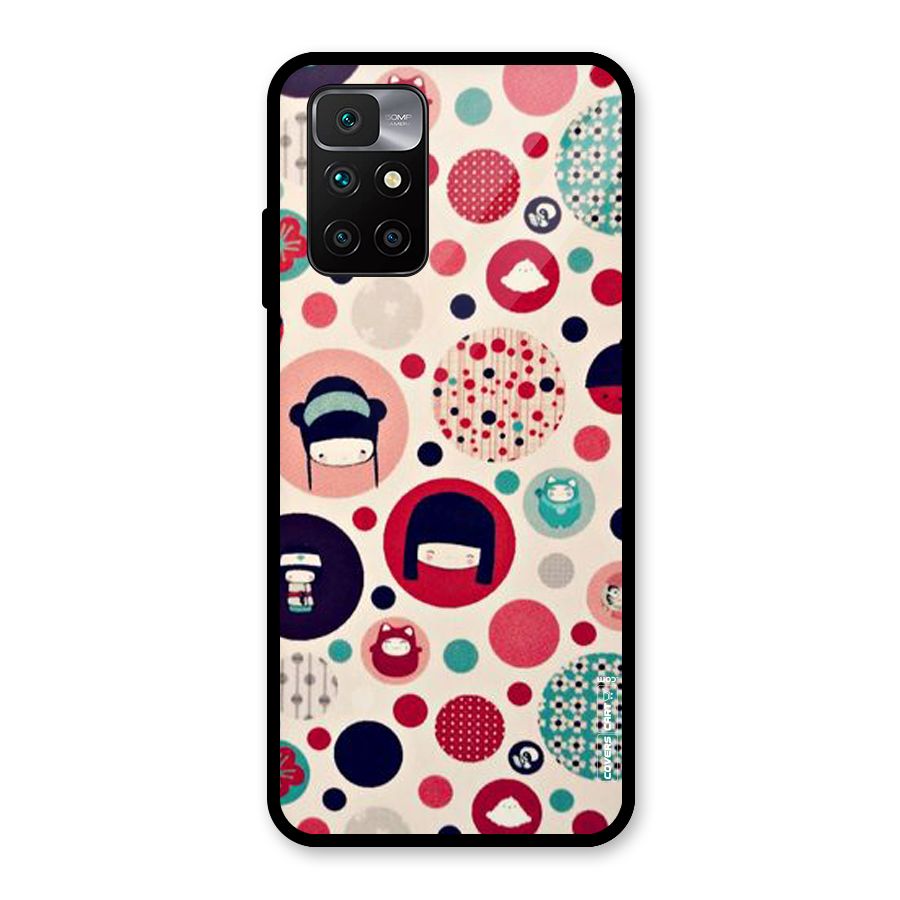 Quirky Glass Back Case for Redmi 10 Prime