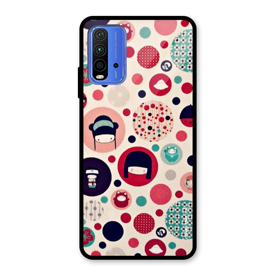 Quirky Glass Back Case for Redmi 9 Power