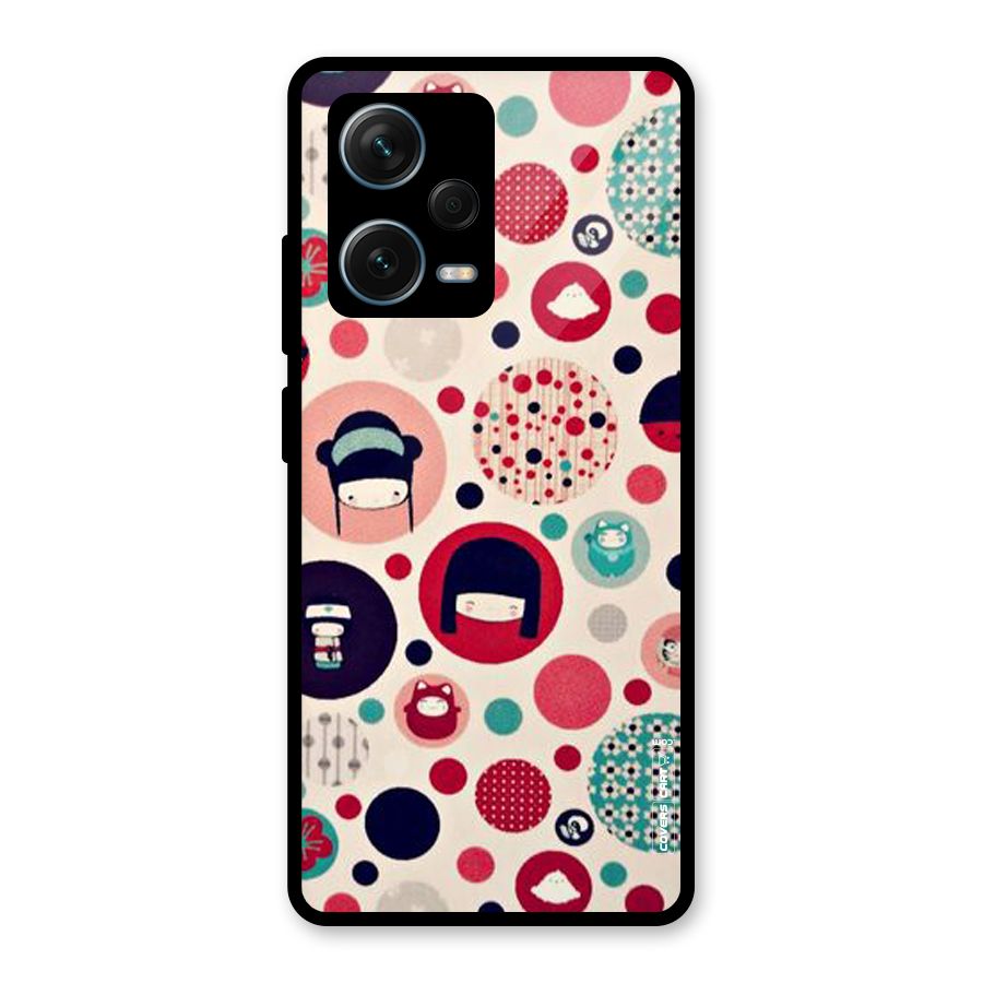 Quirky Glass Back Case for Redmi Note 12 Pro Plus 5G