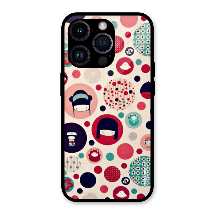 Quirky Glass Back Case for iPhone 14 Pro