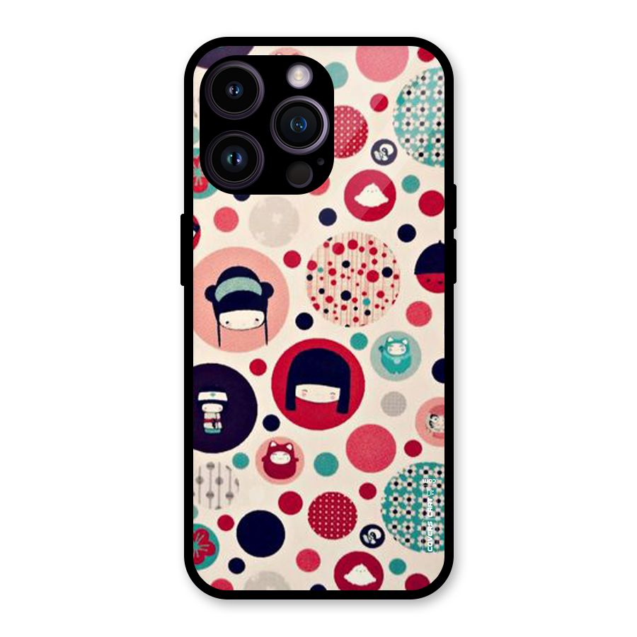 Quirky Glass Back Case for iPhone 14 Pro Max