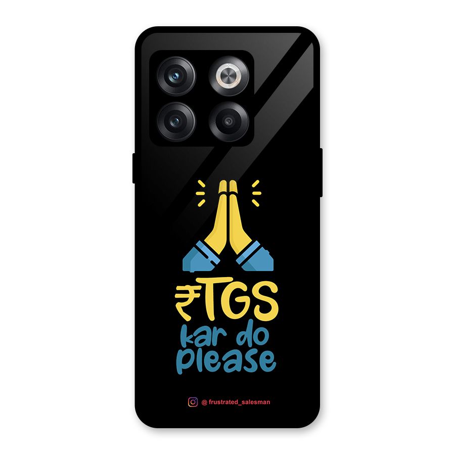 RTGS Kar Do Please Black Glass Back Case for OnePlus 10T
