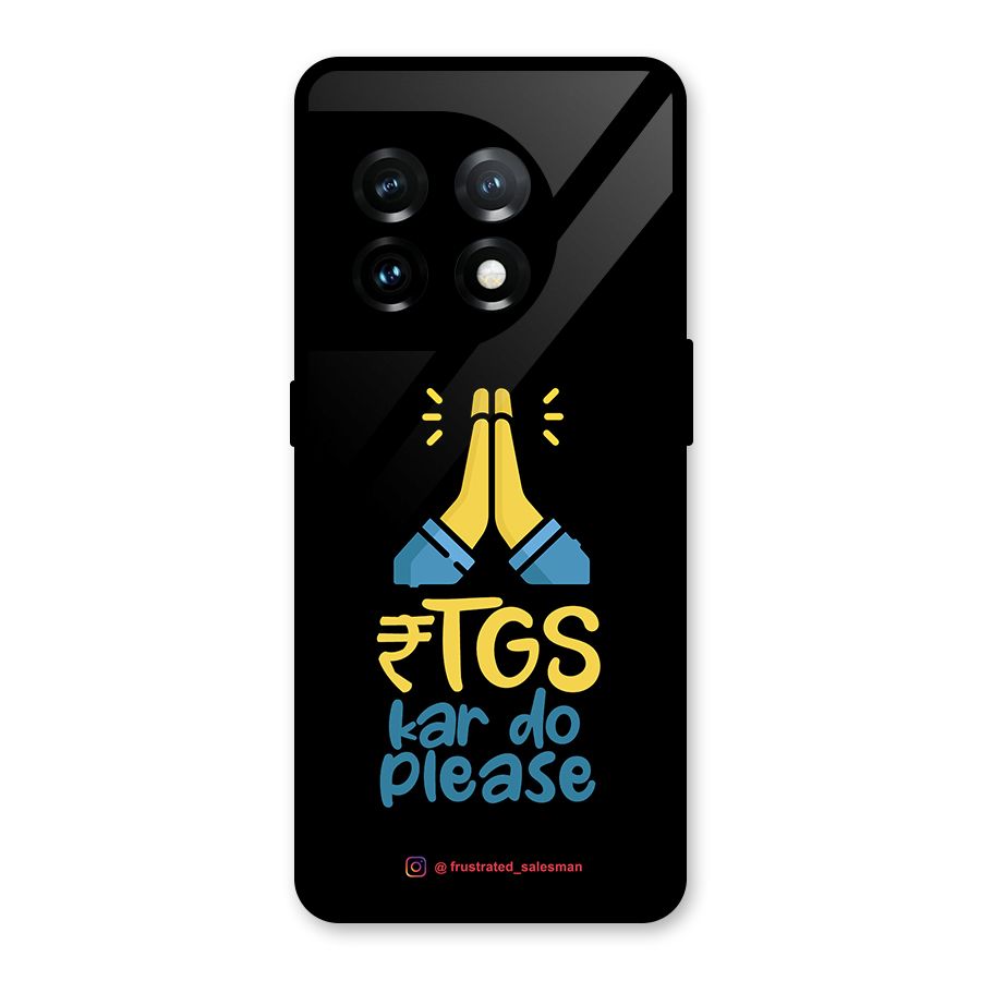 RTGS Kar Do Please Black Glass Back Case for OnePlus 11