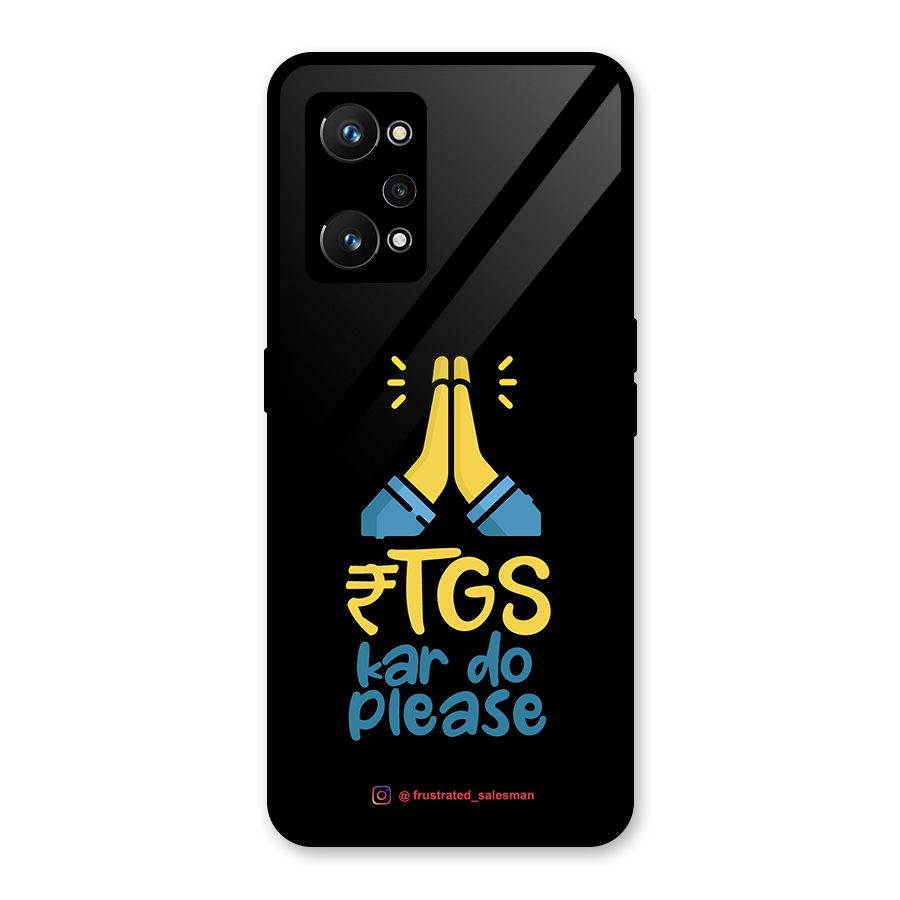 RTGS Kar Do Please Black Glass Back Case for Realme GT Neo 3T