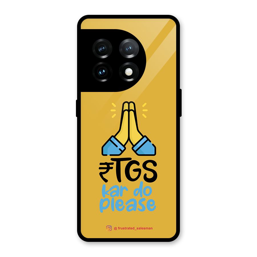 RTGS Kar Do Please Mustard Yellow Glass Back Case for OnePlus 11