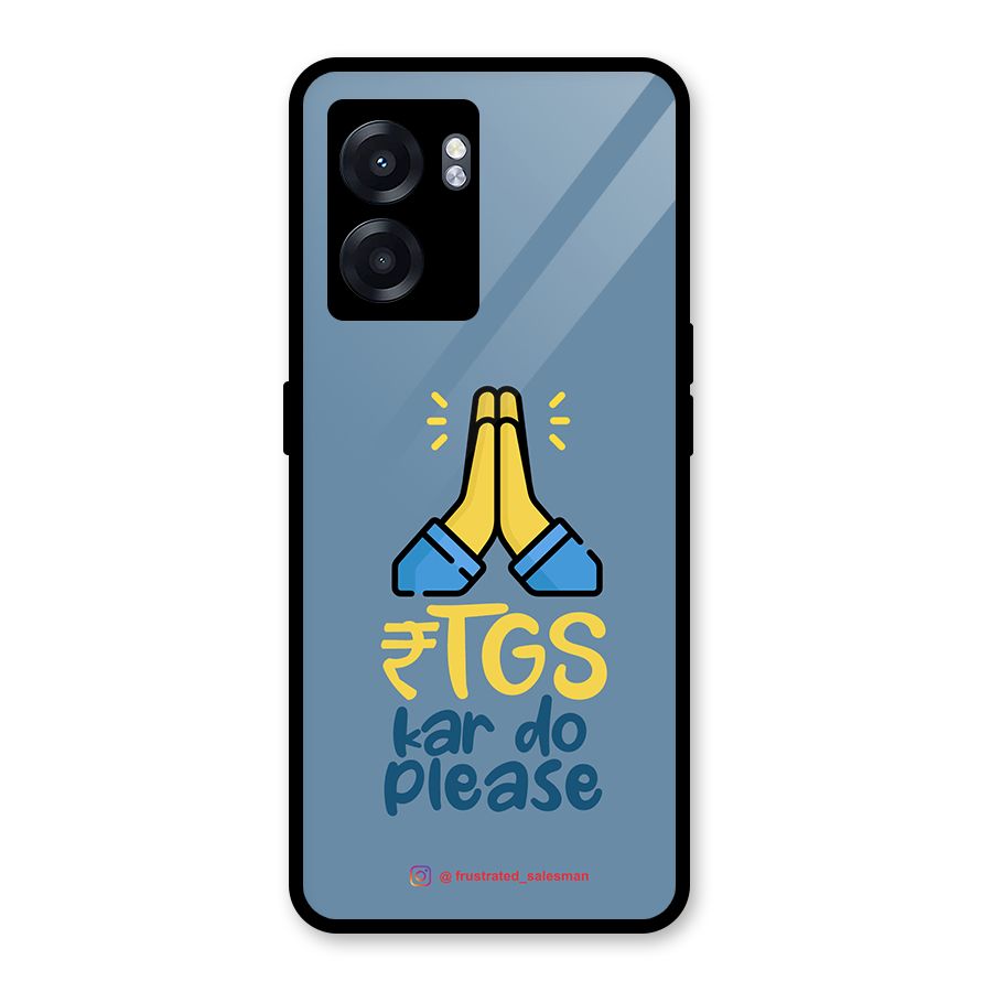 RTGS Kar Do Please SteelBlue Glass Back Case for Realme Narzo 50 5G