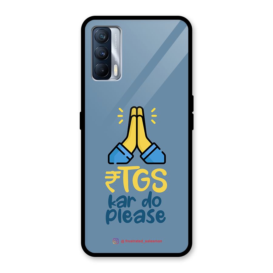 RTGS Kar Do Please SteelBlue Glass Back Case for Realme X7