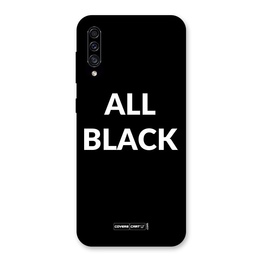 Raftaar All Black Back Case for Galaxy A30s