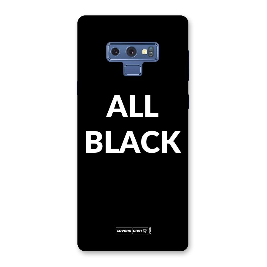 Raftaar All Black Back Case for Galaxy Note 9